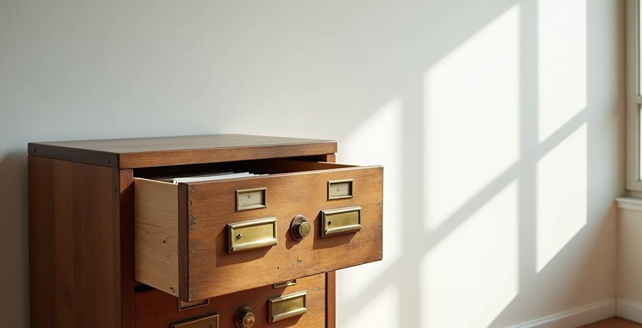 Archives et documents historiques de transactions immobilières classés méthodiquement